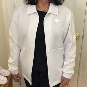 J.Lindeberg Women's White Bomber Jacket
